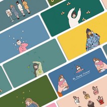 데스크패드 키밍 와이드 마우스 장패드 게이밍 롱 일러스트 패드 책상깔판 책상깔개 커팅매트 awe+aww, _선택_ 400x800x3mm_사과