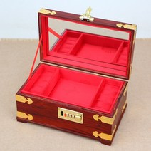 올템블리 사주단자 예단 선물 칠기 대필 사주 공예함, 하나 층  20x13x10.5cm