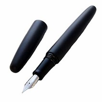 WANCHER 꿈 만년필 DREAM PEN 마코토 에보나이트 매트 블랙 mattblack matt black 시가 모양 만년필 (스텁 1.5)