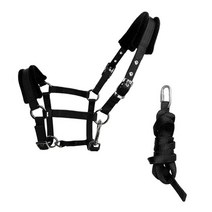 실용적인 말 고삐 길이 승마 장비 스폰지 쿠션 웨빙 하네스 로프, 11 S Size Black As Des
