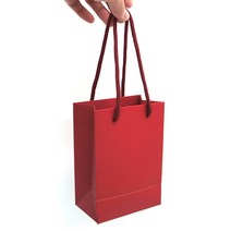 미니 종이 가방 쥬얼리 화장품 보석 선물 포장 쇼핑백 레드 스몰사이즈 작은가방 소확행몰, 30