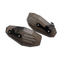 오토바이 핸들 프로텍터 핸드 가드 핸들 바 보호대 할리 데이비슨 orster XL883 X48 팻 보이 V로드로드 킹, 02 Smoky