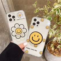 다온샵 신상그립톡 투명 스마일 플라워 삼단그립톡세트아이폰 14라인 입고(그립톡증정)