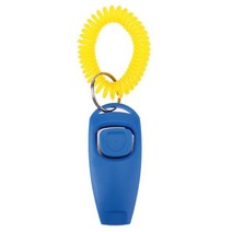 pet clicker dog training whistle pet dog cat training sound 애완견 조련사 보조 가이드 with key ring dog pet 용품, 푸른