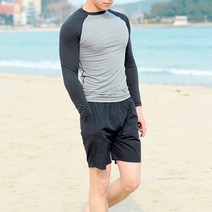 코지 남자 겨울 서핑 비치웨어 솔리드 운동티셔츠