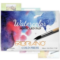 [조한스토어] 파브리아노 포스트 카드 패드 수채화지 엽서 용지, 15매입