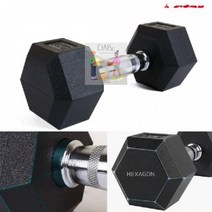 기타 스타 고무육각아령 9kg 덤벨 헬스 역기 아령 ER106, 단품
