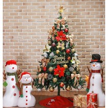 설렘주의보 골드 크리스마스트리 풀세트(1.8M) 카페 완성품 전구 성탄 홈