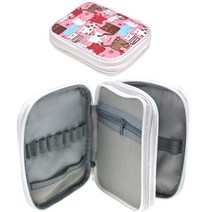 코바늘케이스 DIY 수납 뜨개파우치 바늘 코바늘세트, A
