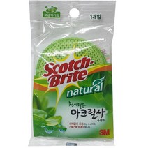 다이써 아크릴 양면 스펀지 수세미 1개 주방 후라이팬 때지우개 설거지 컵, 상세페이지참조
