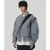 [빠른출고]/메종미네드 [무료반품] NOBLE CROP OVER MA-1 GREY