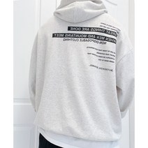 블루페인 데일리 간절기 가을 겨울 얇은 레터링 남녀공용 어센틱 후드티셔츠