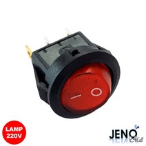 2단 3핀 로커 스위치 원형 220V AC LAMP 레드 HAS0105_ 94590EA, 1, 본상품선택