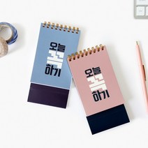 오늘 꼭하기 스탠딩 노트 할일 체크 계획 체크리스트 탁상형, 인디핑크