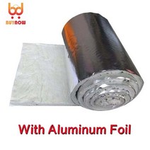 ℃ 고온 저항 지르코늄 베어링 세라믹 섬유 담요 내화성 절연 면화 에 사용, [02] With Aluminum Foil, [01] Thickness 10mm, [03] 50x100cm