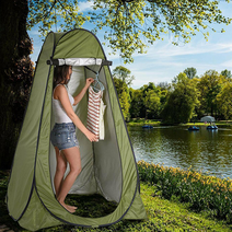 꽂꽂한 캠핑용 샤워텐트 간이샤워장 A형텐트 원터치, 밀리터리