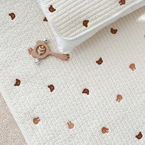 돗투돗x마롤로뜨 아기 이불 누빔 패드 유아 요, 누빔패드이불_바니베어 / 이케아(60x120cm)