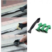 실리콘총 실리콘 건 우레탄폼 코킹 노즐 스크레이퍼 세트 4 개 재사용 가능한 실란트 앵글 실리콘 그라우, 한개옵션0