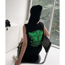 Unique 1017 날개형광 박스나시/방송댄스복 무대 공연 힙합 에어로빅 줌바 피트니스 트레이닝 홈트 / 유니크걸
