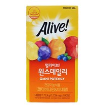 네츄럴라이프얼라이브 원스데일리 남성/여성/멀티 비타민 미네랄, 174.5g(1745mg X 100정)