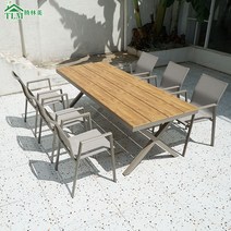 편의점테이블 접이식 플라스틱 테이블 빌라 야외 정원을 위한 안뜰 테이블과 의자 간단한 식탁 인터넷 연예인 캐주얼 방수 밀크티 숍 조합, [17] 메쉬 의자 2개