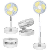 하나 접이식 휴대용 탁상 무선 선풍기 BLDC모터 캠핑 DC선풍기, FAN-400(화이트)