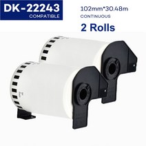 Brother 열전 사 프린터 용 2 롤 태그 QL570 DK 22205 DK11209 DK22205 연속 및 다이 컷 표준 주소 라벨, [14] 2Rolls DK-22243, 14 2Rolls DK-22243