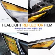 JSTAR 스팅어 그랜저 KA4 카니발 제네시스 전차종 헤드램프 리플렉터 포인트 랩핑필름 자동차 익스테리어 몰딩 악세사리용품, js현대 / 그랜드 스타렉스(2017~ )