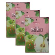 피코크 PEACOCK 무설탕 애플캔디 40g no sugar 설탕 0% 사과과츱농축 사탕, 3개