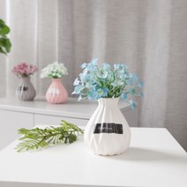 꾸미는 DIY 조화화병 인테리어 장식 꽃병 글라스 유리 카페 소품 2, 06.모던플리츠안개화병 17cmR (DIY)-핑크, 1개