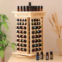 원목 조향대 에센스 오일 보관함 도테라 진열대 회전