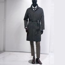 [지이크파렌하이트] 22FW 추동 네이비 다크 스탠카라 벨트 트랜치 코트 FFN7801 / 양말증정
