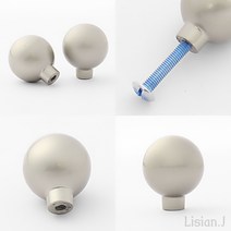 리시안제이 2P 원형 가구손잡이 진주 욕실장 손잡이 서랍 손잡이