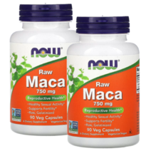 나우푸드 로우 페루 마카 750mg 90 베지캡슐 Now Foods Raw Maca 2병