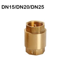 스윙체크밸브 1pc DN15/DN20/DN25 황동 암나사 인라인 스프링 체크 밸브 편도 비 리턴, 01 DN15