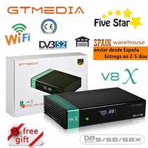 위성 TV 수신기 1080p dvb-s2 gtmedia v9 슈퍼프라임 동일한 gtmedia v8x freesat v8x bulit-in wifi 풀 hd h2.65 fta