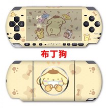 「아이디어 」PSP3000 PSP2000 스티커1000쿠로미 필름바디 스크럽 보호필름 부착기 컬러 필름 게임 캐릭터, PSP1000 푸딩 도그 스티커