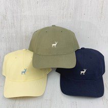 빈티지 사슴 자수 프리사이즈 캡 모자 (3colors)