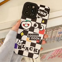 모티머 체스 체크 귀여운 토끼 곰돌이 캐릭터 레터링 젤리 실리콘 핸드폰 러블리 캐주얼 커플 키치 무드 휴대폰 아이폰케이스 X XR XS Max 11 12 13 프로 맥스