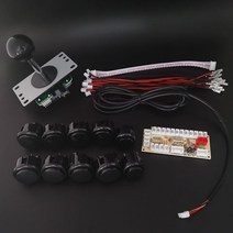가정용오락실게임기 옛날오락기 티비연결 철권 2인용 조이스틱 아케이드 diy 키트 제로 지연 아케이드 diy 키트 인코더 pc to rasberry pi ps3 게임, 6