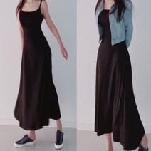 나날샵 끈 롱 원피스 원피스 여성원피스 끈나시원피스 봄원피스 민소매 나시 플레어원피스 여름원피스 하객원피스 홈웨어 청자켓 점퍼 바람막이 끈원피스 뷔스티에 롱원피스