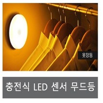 충전식 LED 센서 무드등 동작감지 수면등 스텐드 책상전등, 웜화이트
