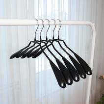 씨인크 논슬립 코팅 옷걸이, 남성용 상의코팅 옷걸이 블랙, 40개