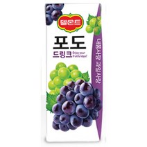 칠성 탕비실 손님대접 가족간식 델몬트 드링크 포도 주스 과즙음료 과일주스 생과일 190ML 48개, 25세트