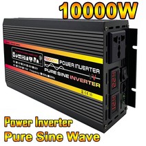 10000w 순수 사인파 파워 인버터 12v 24v 110v 220v 대형 인버터 태양계 홈 야외 자동차 tv 팬, 24v  110v