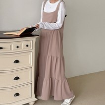 주디앤 여성 루스 뷔스티에 캉캉 롱 원피스