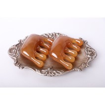 안녕 괄사 마사지 빗 림프 순환 경락 휴대용 브러쉬, (5개)
