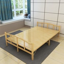 접이식 대나무 평상 야외 대나무 침대 대청마루 야외 베란다 테이블, 폭 120x 길이 197cm  오리지널