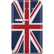 Smeg FAB5RDUJ5 레트로 스타일 미니 냉장고 미니바 유니언 잭 34리터