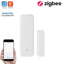 문열림센서 동체 감지기 tuya smart home zigbee 도어 및 창 센서 zigbee smart door 마그네틱 스마트 도어 및 창 센서 with tuya smart, 2개